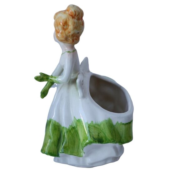 Vintage Relpo Lady Planter #5938 Japan Ceramic Mid Century - Picture 2 of 6